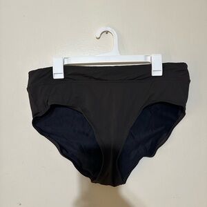 Lands' End Women's Dark Brown High-Waist Bikini Bottom Size 16